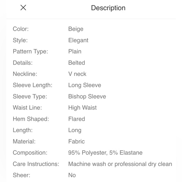 NWOT Plus Surplice Front Belted Dress - Picture 4 of 4